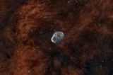 NGC 6888 The Crescent Nebula and Soap Bubble  Bi-color