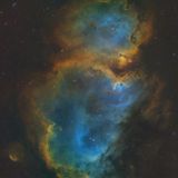 Soul Nebula Hubble Palate SHO 50% resolution