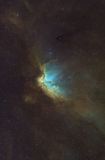 The Wizard Nebula in Hubble Palette SHO