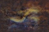 Simeis 57 the Propeller Nebula  SHO Hubble Palette reprocessed