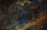 SH2-119 The Clamshell Nebula in SHO
