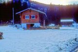 Swiss Challet With American Car, In the Snow