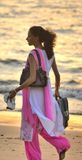 Beauty At Beach At Sunset