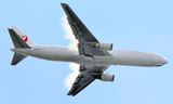 JAL Boeing B-767/300, JA613J, Condensation From Clouds, Final Approach Tokyo Haneda Airport