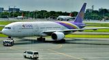 THAI Boeing, B777-200, HS-TJR, Pushback