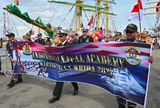 Crew parade of the Bima Suci