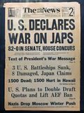 US Declares War on Japan