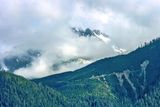 Snow on the mountains
