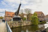 Old crane in the Lneburg harbor