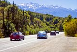The new road and the Lefka Ori mountains