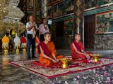 Udon Monastery blessing by the monks