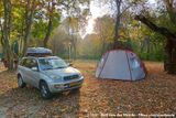 Camping at sunrise