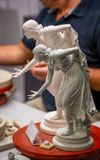 Meissen porcelain showing shrinkage after firing