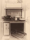 <br>Derek Rundell<br>2023 Summer Challenge<br>June: Black & White<br>Kitchenware Antique Stove