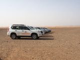The 4*4s that we rode in to the Sahara desert