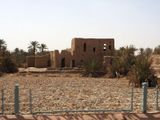 Adobe building under reconstruction