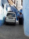 Alleyway in the medina in Chefchaouen, The Blue City