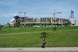 Taingiers new soccer stadium under construction