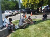 At the farmers market in Manassas