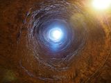 Ozkonak Underground City - a ventillation shaft