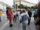 Preparing for the walking tour