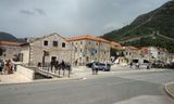 First view of Ston from the bus parking lot
