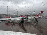 Raining in Zurich Airport