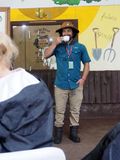 Our tour guide at Monteverde Cafe