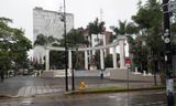 Landscaping in front of the building of the Supreme Electoral Court of Costa Rica