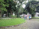 Walking through Espana park