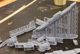 Stle Sanneruds egenhendig 3D-printede byggesett av et lasteskip, 1/700 skala