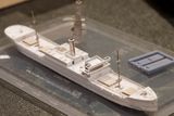3D-printet i heimen, en Hog Islander i 1/700 skala med litt kontrastmaling p seg for  vise detaljene