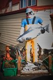 Salmon Fisherman Statue