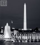 World War II Memorial at Night, Washington DC