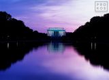 The Lincoln Memorial and Reflecting Pool at Dusk, Washington DC