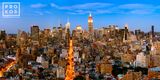 Midtown Manhattan Cityscape from SoHo at Dusk
