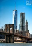 Brooklyn Bridge and Lower Manhattan Skyscrapers