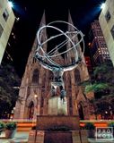 Rockefeller Center Atlas And St. Patrick’s Cathedral At Night