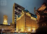 View of The Plaza Hotel at Night