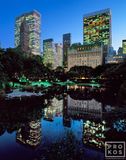 View Of The Plaza Hotel From Central Park At Dusk