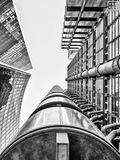 Looking Up – Lloyd’s Building, London (B&W)