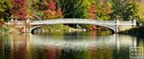 Panoramic View of Bow Bridge in Autumn
