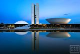 Congresso Nacional at Dusk, Brasilia I