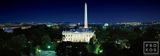 Panoramic View Of The White House And Mall At Night