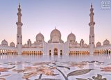 Sheikh Zayed Grand Mosque At Dusk, Abu Dhabi