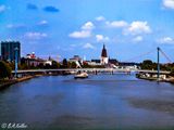 Blick nach Sachsenhausen
