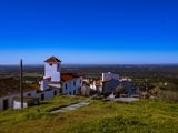 View from the castle to the Serra d Ossa