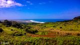 View from the distance to the coast