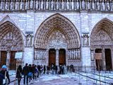 The main portal of Notre-Dame