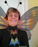 Butterfly today at Halloween Monster Mash party